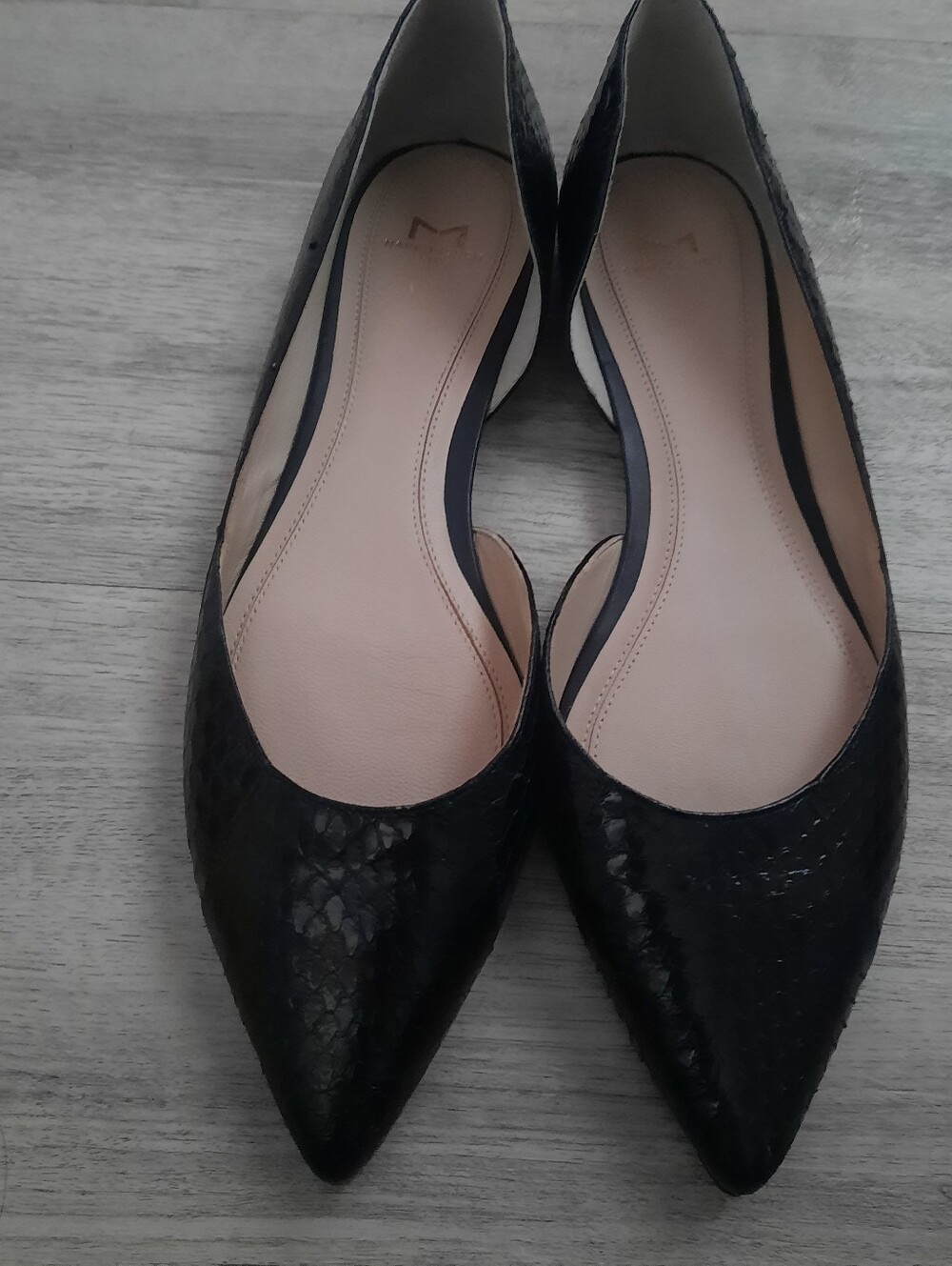 Marc Fisher Black Pointed Toe Women’s Flats